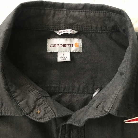 Men's Carhartt New England Patriots button down - Picture 3 of 4